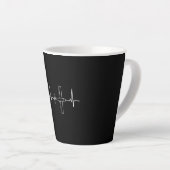  Pilot Flying Sky Heart Gift Latte Mok (Rechterhoek)