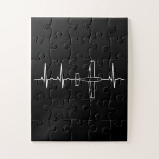 Pilot Flying Sky Heart Gift Legpuzzel