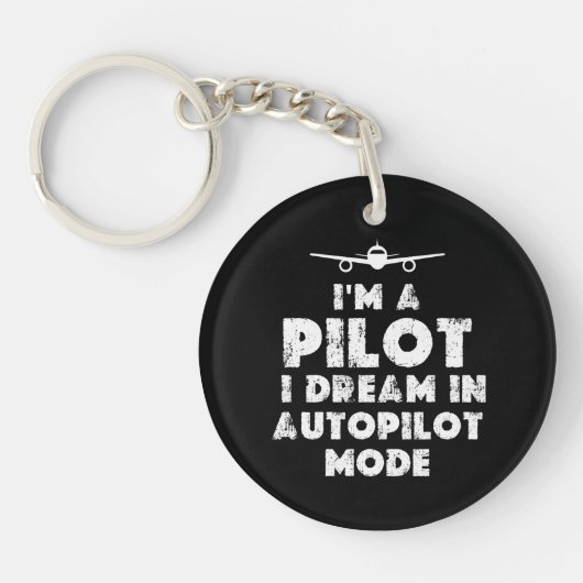 Pilot Funny Sleutelhanger (Voorkant)