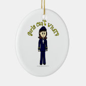 Pilot Girl Keramisch Ornament (Rechts)