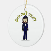 Pilot Girl Keramisch Ornament (Links)