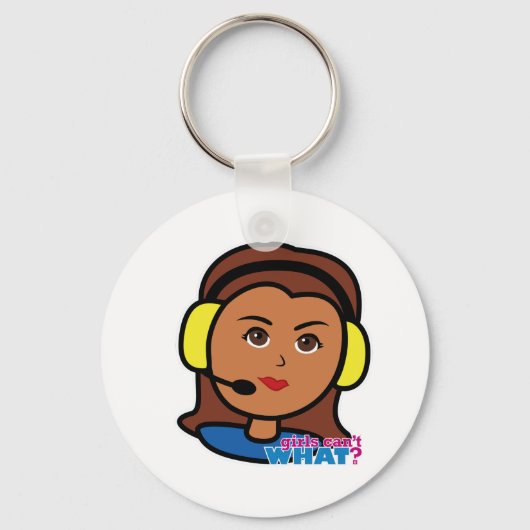 Pilot Girl Sleutelhanger (Voorkant)