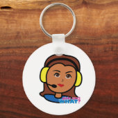 Pilot Girl Sleutelhanger (Voorkant)