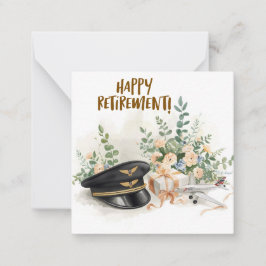 Pilot Happy retirement Notitiekaartje