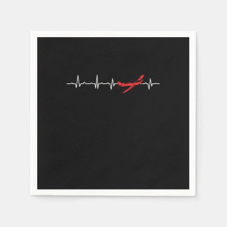 Pilot Heartbeat Aviator Flight Engineers Airplane Servet