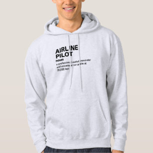 Pilot Job Definition Hoodie - Luchtvaart Grappig G