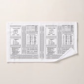 Pilot Kneeboard Bath Towel Set Bad Handdoek (Handdoek)