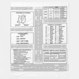 Pilot Kneeboard Fleece Blanket