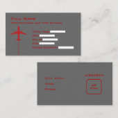 Pilot Micro CV Visitekaartje (Voorkant / Achterkant)