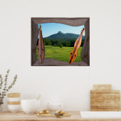 PILOT MOUNTAIN NOORD CAROLINA POSTER (Keuken)