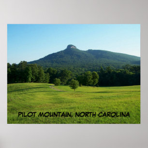 PILOT MOUNTAIN, NOORD CAROLINA POSTER