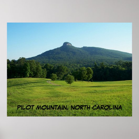 PILOT MOUNTAIN, NOORD CAROLINA POSTER (Voorkant)