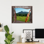 PILOT MOUNTAIN NOORD CAROLINA POSTER (Thuiskantoor)