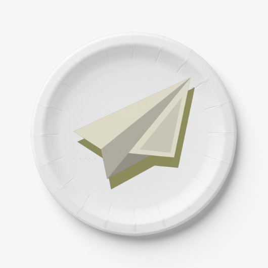 Pilot Paper Plane Design Papieren Bordje (Voorkant)