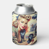  Pilot Pin Up Blikjeskoeler (Blikje Voorkant)