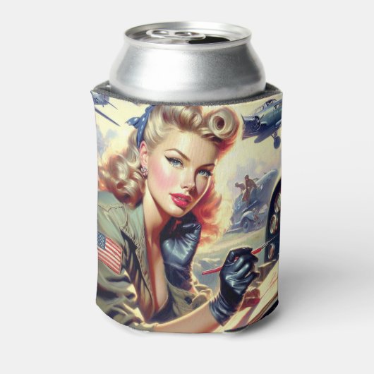 Pilot Pin Up Blikjeskoeler (Blikje Achterkant)