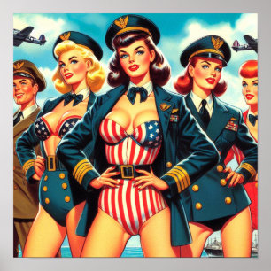 Pilot Pin-up Poster