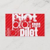 Pilot; Scarlet Red Stripes Visitekaartje (Achterkant)