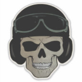 Pilot Skull Sticker (Voorkant)