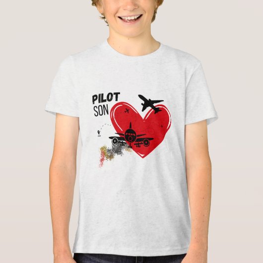 PILOT SON - Trotse zoon klaar om te zweven T-shirt (Voorkant)