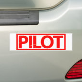 Pilot Stamp Bumpersticker (Op auto)