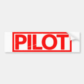 Pilot Stamp Bumpersticker (Voorkant)