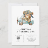 Pilot Teddy Bear Modern Eenvoudige Kinderen van za Kaart (Voorkant)