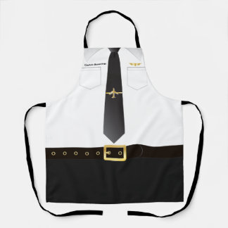 Pilot Uniform Captain Name Novelty Schort