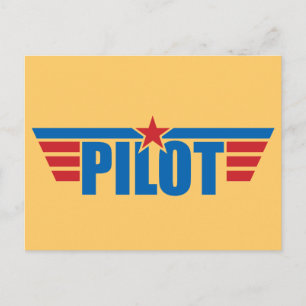 Pilot Wings Badge - Luchtvaart Briefkaart