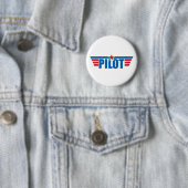 Pilot Wings Badge - Luchtvaart Ronde Button 5,7 Cm (In situ)