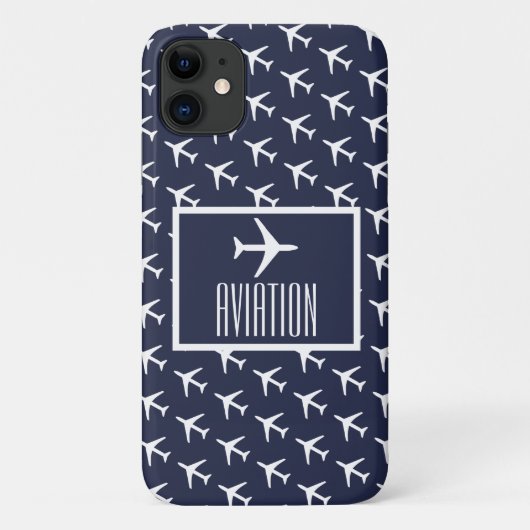Pilote Avion Aviation Vol d'iPhone 11 Coque (Dos)