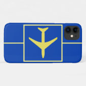 Pilote avion aviation volant iPhone 11 Coque (Dos (Horizontal))