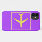 Pilote avion aviation volant iPhone 11 Coque (Dos (Horizontal))