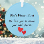 Pilote Avion Sapin de Noël Aviation WW2 Simple 