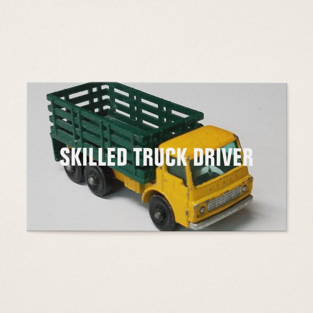PILOTE DE CAMION COMPÉTENT (Devant)