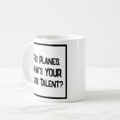 Pilote de ligne Super Talent. Café Mug (Devant gauche)