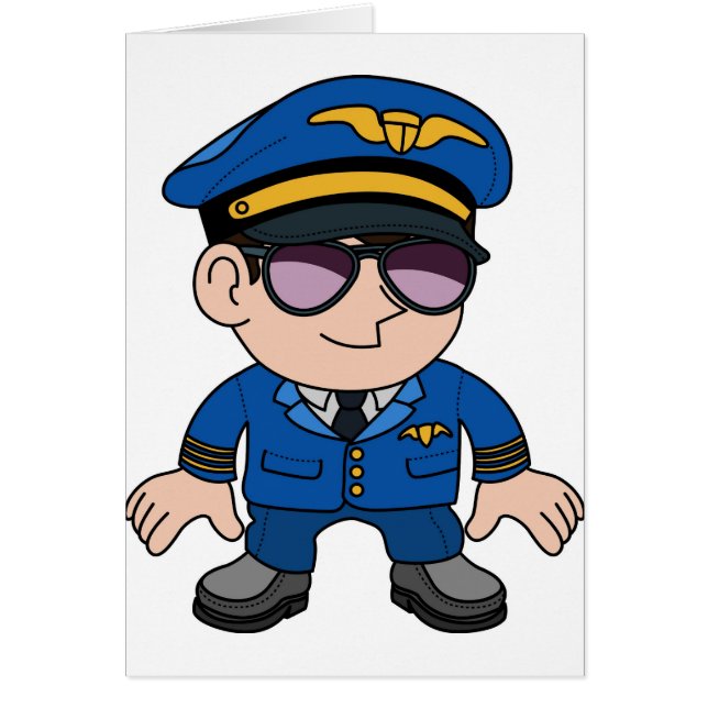 Pilote de vol dans des lunettes de soleil (Devant)