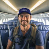 Pilote en commandement casquette casquette brodé