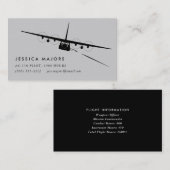 Pilote et Carte de visite d'équipage AC-130 (Devant / Derrière)