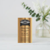 Pilote Uber Classé Cartes de visite de ton or (Debout devant)