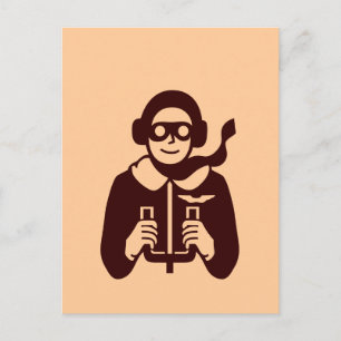 Pilote vintage - Carte postale