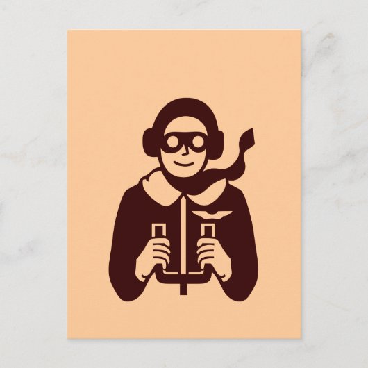 Pilote vintage - Carte postale (Devant)