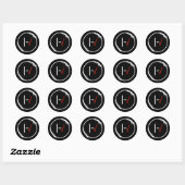 piloten-21 ronde sticker (Vel)