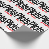 Piloten doen het beter cadeaupapier (Hoek)