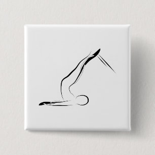 Piloten stellen vierkante button 5,1 cm