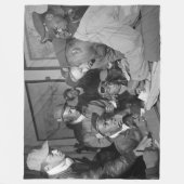 PILOTEN VAN RODE STAARTJAGERS FLEECE DEKEN (Voorkant)