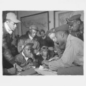 PILOTEN VAN RODE STAARTJAGERS FLEECE DEKEN (Voorkant (Horizontaal))