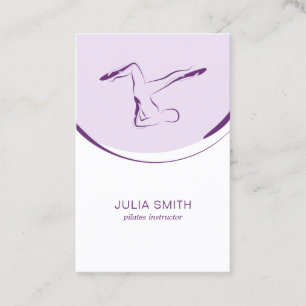 Piloteninstructiekaart met twee pilates stelt visitekaartje