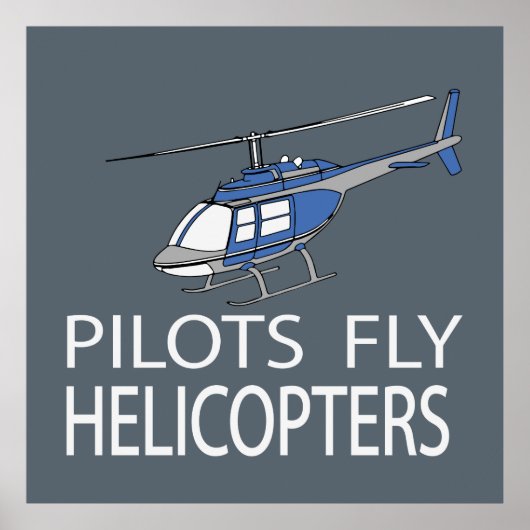 Pilotenvlieghelikopters Poster (Voorkant)