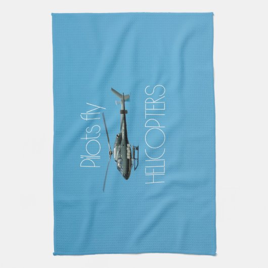 Pilotenvlieghelikopters Theedoek (Verticaal)